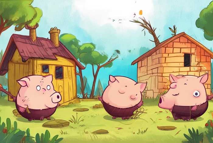 儿童故事三只小猪的故事、三只小猪的故事幼儿