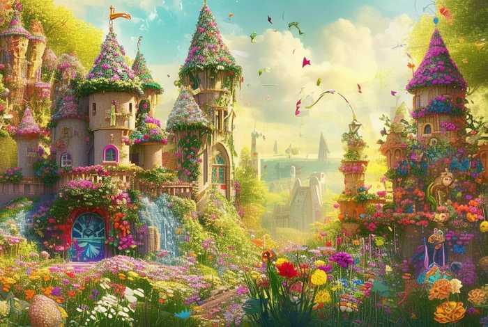 儿童花朵城堡故事书（花朵城堡作文）