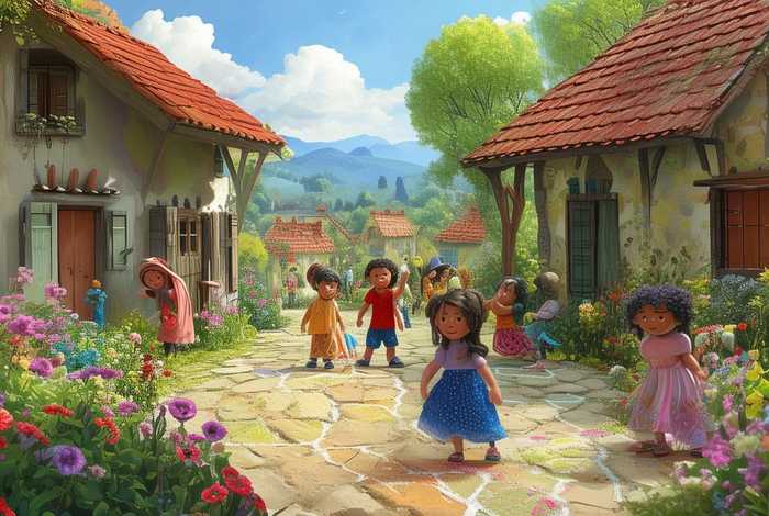 儿童绘本故事推荐村庄里的新生活，村里的新居民绘本内容简介