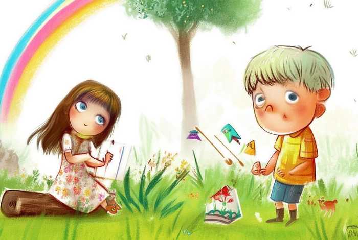 儿童手绘故事，幼儿手绘故事简单的