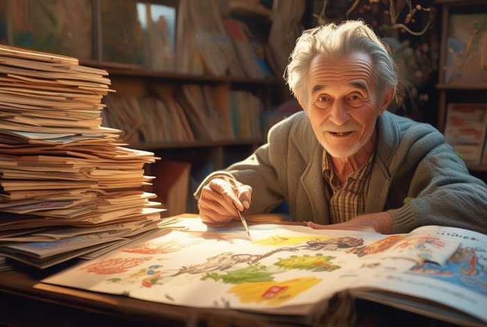 儿童故事绘本爷爷 - 绘本故事爷爷有办法绘本图片