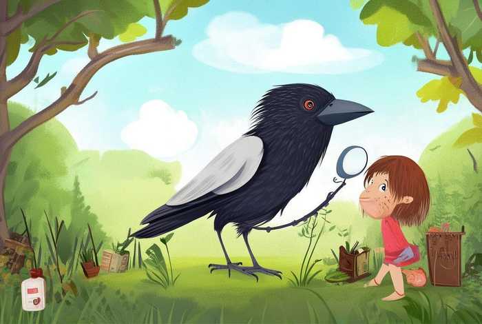 儿童故事乌鸦医生；乌鸦医生的图片的故事