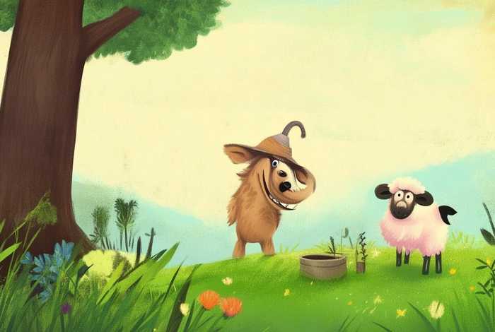 儿童故事狼和小羊图片，少儿故事狼和小羊