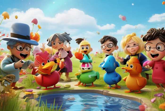 儿童故事数鸭子（数鸭子儿歌故事情节）