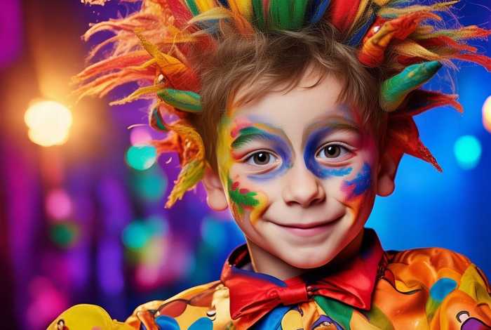 儿童表演妆容图片 儿童表演妆容图片男孩