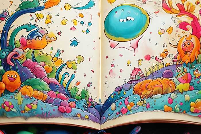儿童手绘故事画本，手画绘本故事的画法