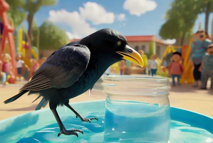 儿童故事乌鸦 - 幼儿园故事乌鸦喝水