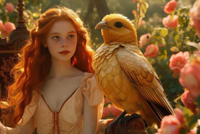 儿童故事玫瑰公主和金鸟，玫瑰公主和金鸟的故事文字版