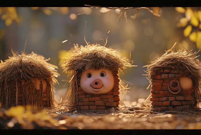 儿童经典睡前故事三只小猪；少儿睡前故事三只小猪