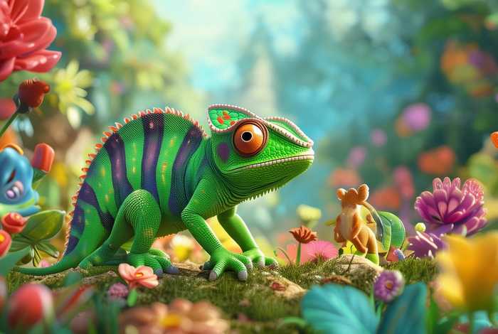 儿童故事变色龙3-6岁完整版 - 幼儿故事变色龙