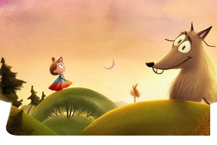 儿童故事老狼几点了、幼儿绘本故事老狼老狼几点了