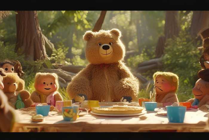 儿童社交故事小熊请客（幼儿故事《小熊请客》演讲视频）