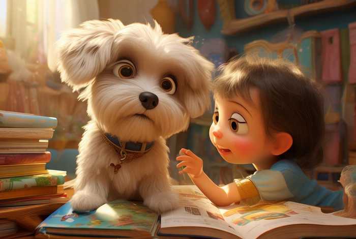 儿童故事总是会说话的小狗，会说话的狗的故事