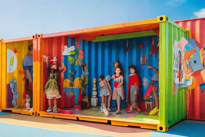 儿童故事集装箱 - 集装箱货车的故事