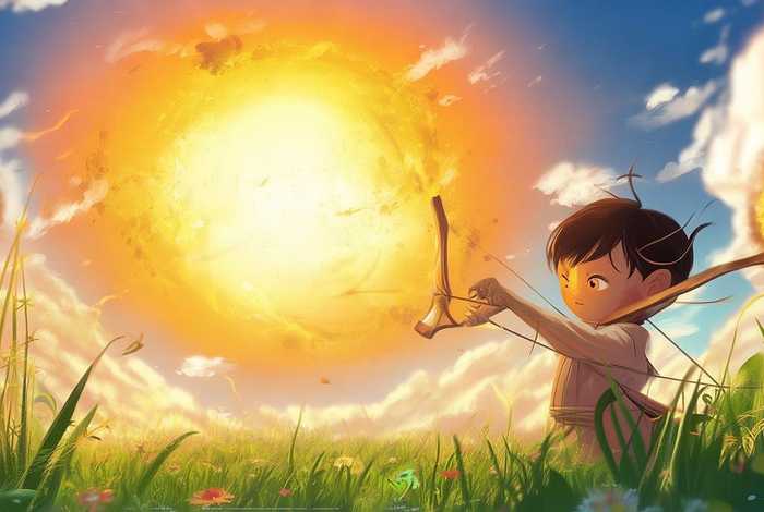 儿童故事后羿射日；后羿射日的故事幼儿