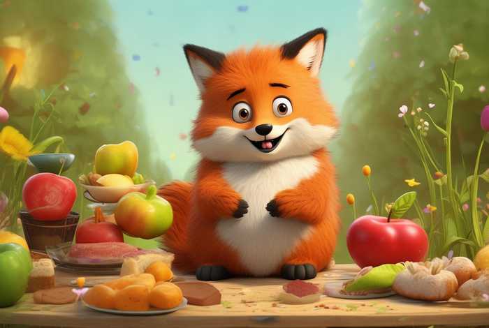 儿童绘本故事贪吃的小狐狸 - 贪吃的小狐狸绘本故事图文
