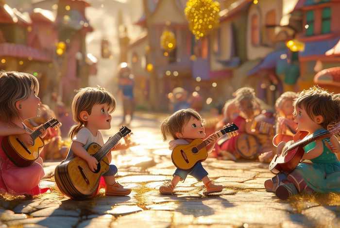 儿童吉他童话镇 - 儿童吉他童话镇弹唱