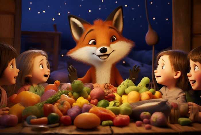 儿童故事睡前完整故事狐狸请客、幼儿故事狐狸请客