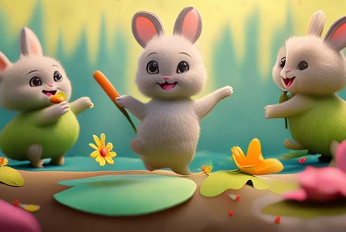 儿童故事三只小兔子，儿歌三只小兔的故事视频