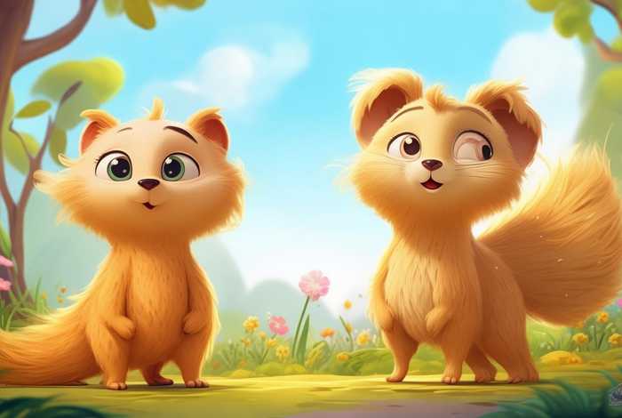 儿童故事长尾巴短尾巴 - 长尾巴和短尾巴绘本故事