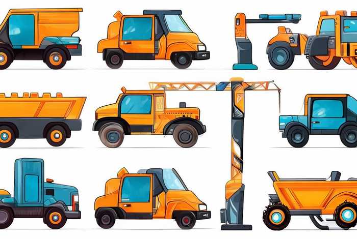 儿童工程车简笔画图片大全可打印，儿童工程车简笔画图片大全可打印版