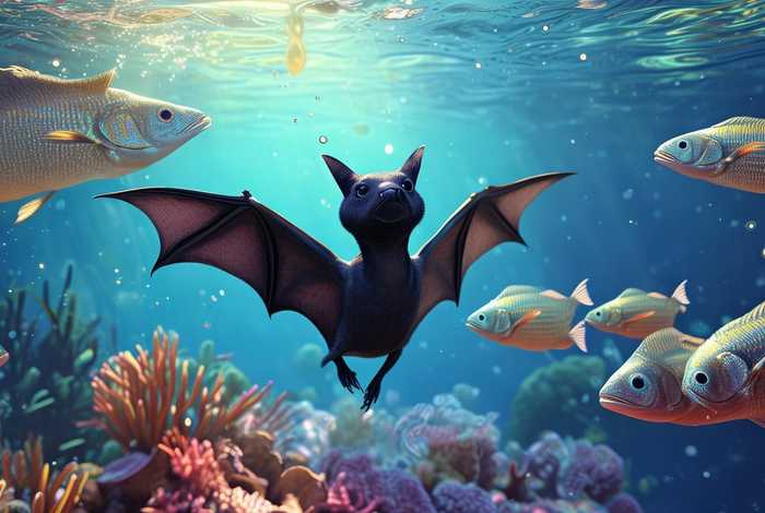 儿童故事《蝙蝠和鱼》 - 《蝙蝠的故事》