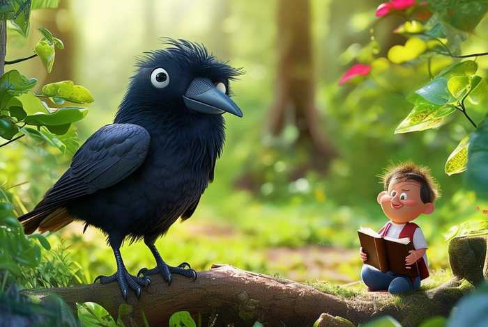 儿童故事乌鸦喝水听故事 少儿故事乌鸦喝水播放
