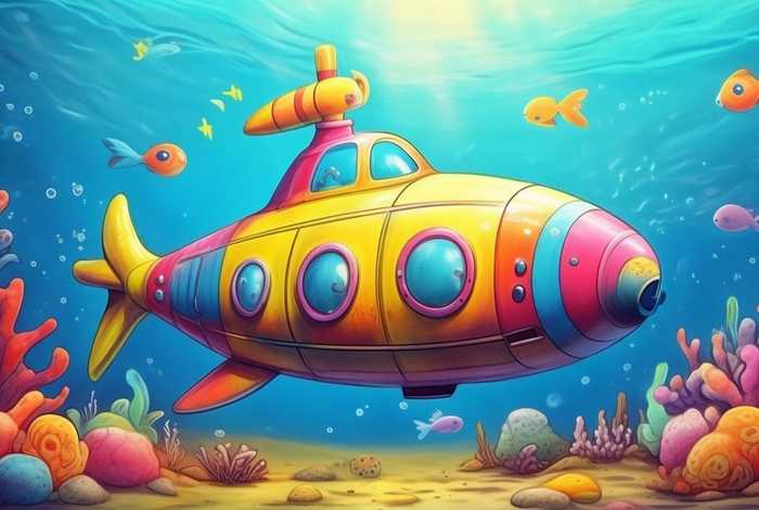儿童潜水艇绘本故事、潜水艇的绘本故事