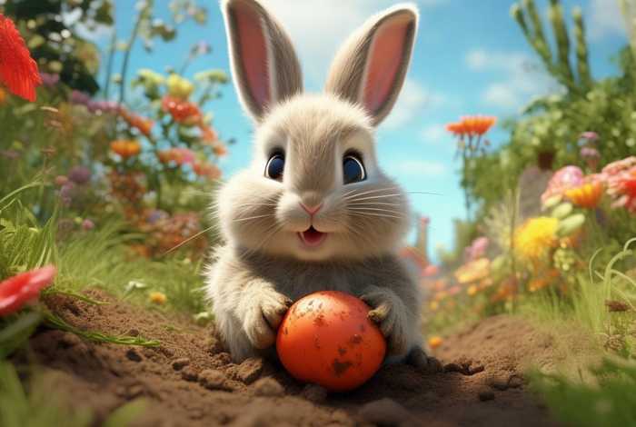 儿童故事大全小白兔拔萝卜 儿童故事3-6岁完整小白兔拔萝卜版