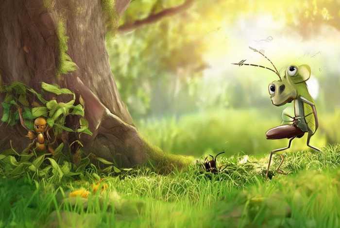 儿童故事蚂蚁和蚂蚱 蚂蚁和蚂蚱的故事原文