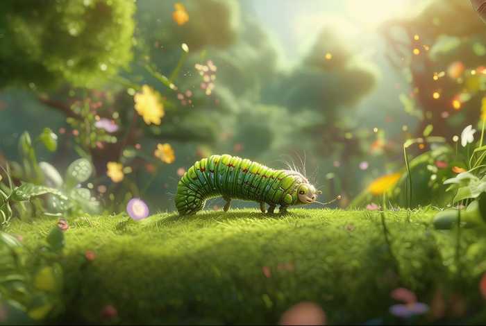 儿童故事一寸虫；幼儿绘本故事一寸虫