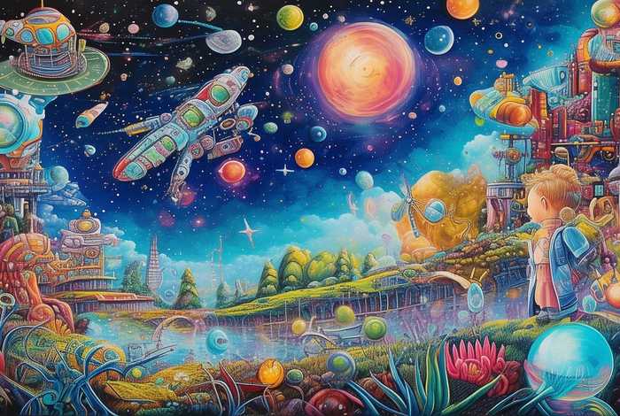 儿童科学幻想画（少年儿童科学幻想画）