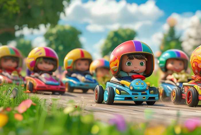 儿童卡丁车故事 - 儿童卡丁车卡通