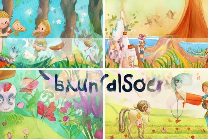 儿童故事四图；幼儿四图故事