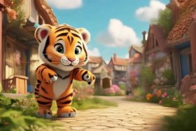 儿童口才故事表演老虎问路 - 小老虎问路的故事表演视频