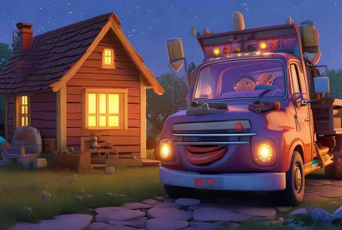 儿童睡前小故事视频卡车、小卡车的睡前故事