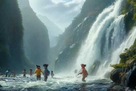 儿童古诗望庐山瀑布，播放儿歌古诗望庐山瀑布