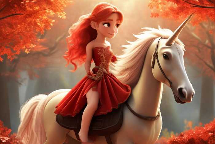 儿童故事红色公主；红色公主的故事