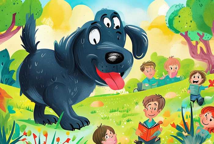 儿童故事大黑狗，幼儿园大黑狗绘本故事教案