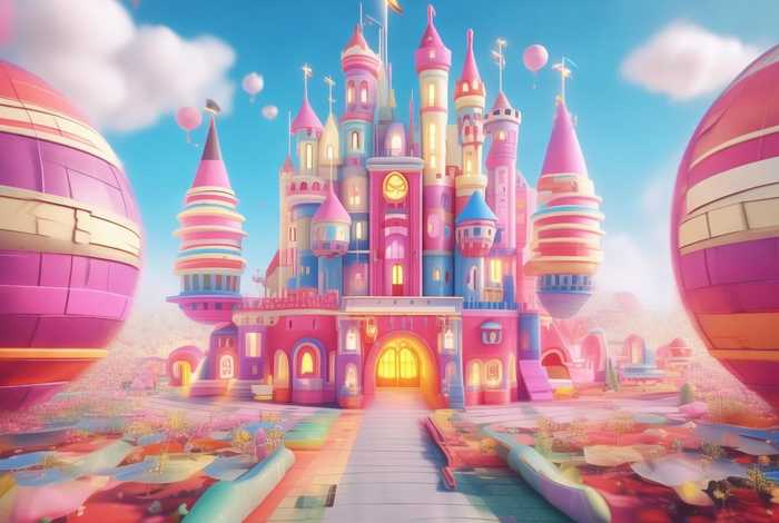 儿童科幻城市，儿童科幻画简单又好看城堡