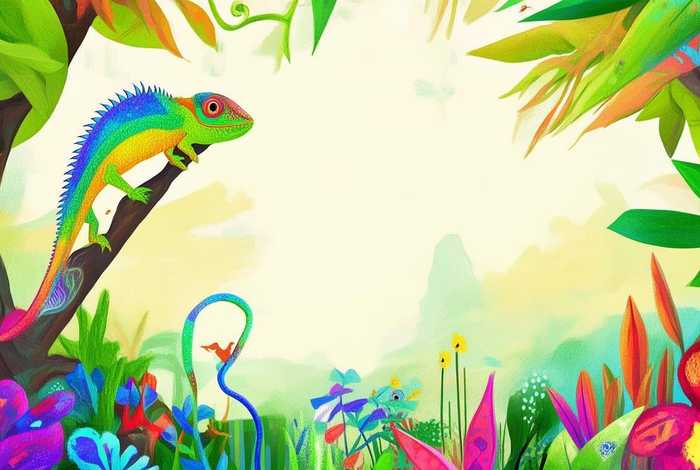儿童故事变色龙故事；幼儿绘本故事变色龙