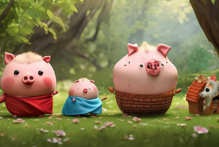 儿童讲故事 三只小猪 - 幼儿讲三只小猪故事视频