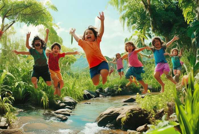 jumping儿童故事 jump in the jungle儿歌