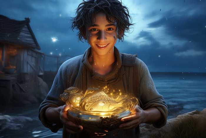 儿童民间故事渔夫和金鱼、渔夫与金鱼是不是民间故事