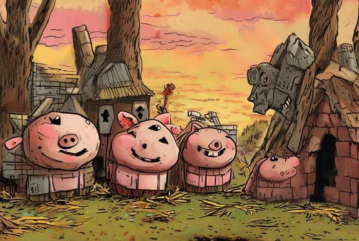 儿童故事三只小猪完整版 - 少儿故事三只小猪的故事