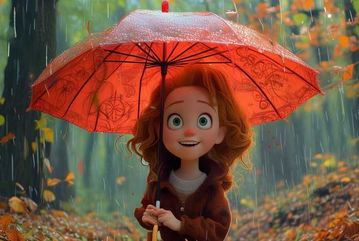 儿童故事书红雨伞全文、红雨伞故事读后感