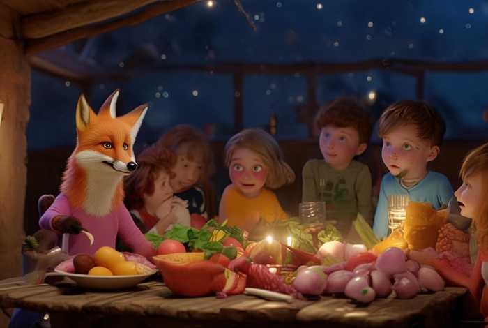 儿童故事睡前完整故事狐狸请客、幼儿故事狐狸请客