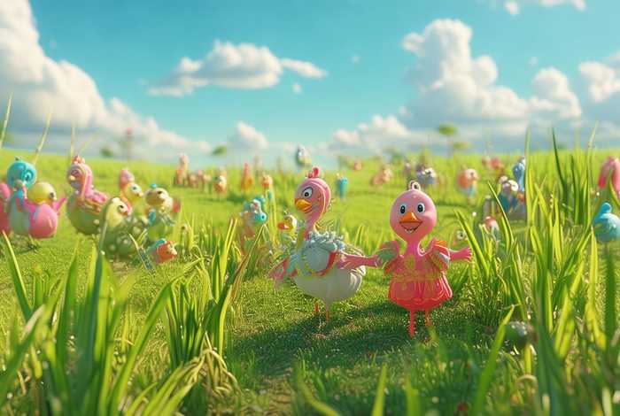 儿童故事稻田里的火 - 稻田里的火鸡 儿歌