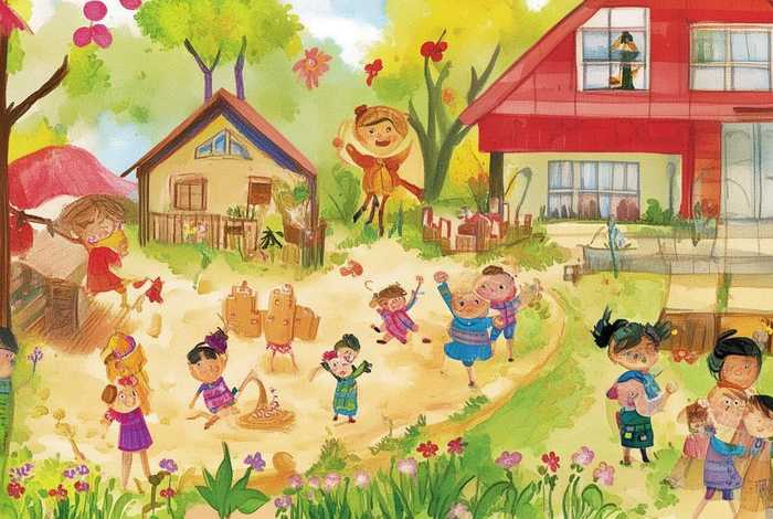 儿童故事绘画幼儿园 - 幼儿故事绘画作品
