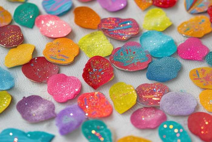 儿童花瓣手工贴图 - 儿童花瓣手工贴图图片